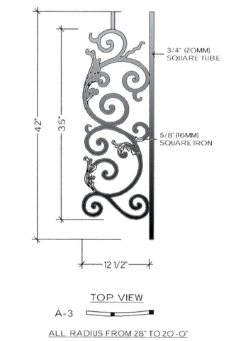 Bordeaux Series - A3 Curved Level Panel