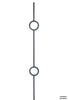 2931 Series M40244 Double Ring Iron Baluster
