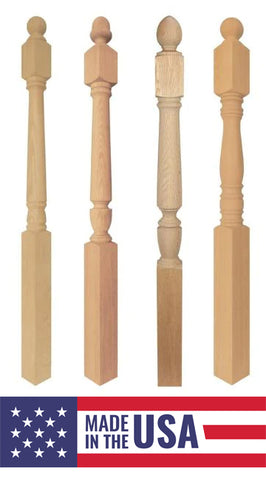 Turned Newel Posts and Balusters