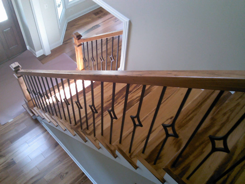 Diamond Pattern Baluster Midwest Stair Parts - 16.6.8 Aalto Modern Series Single Diamond Hollow ...