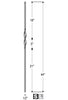 2560 Series 1RIB Single Ribbon Iron Baluster