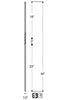 2550 Series 1TW Single Twist Iron Baluster