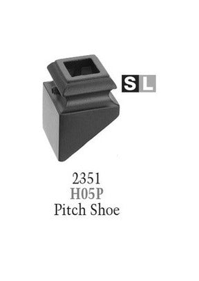 2351 Series H05P Pitch (With Set Screw) Shoe For 9/16 in Square Baluster