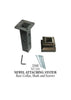 2360 Series NC101 Flat Newel (With Mounting Kit) Shoe For 1 3/16 in. Square Newel