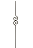 2582 Series M32544 Spiral Scroll Iron Baluster