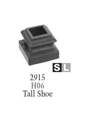 2915 Series H06 Flat (With Set Screw) Shoe For 9/16 in. Square Baluster