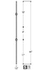 2557 Series 2KNUC Double Knuckle Versatile Iron Baluster