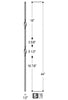 2561 Series 2RIB Double Ribbon Iron Baluster