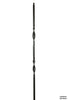 2561 Series 2RIB Double Ribbon Iron Baluster