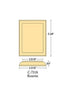 7318, Rosette 4-3/16" x 5-3/8" (Rectangle)