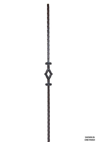 2760 Series M133 Single Diamond Mediterranean Iron Baluster