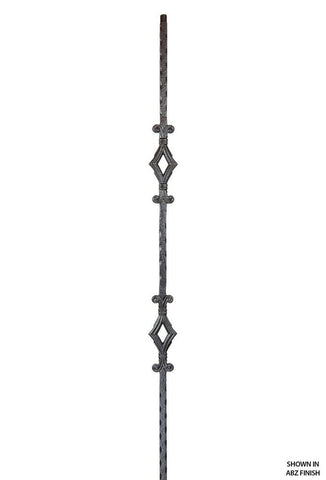 2761 Series M134 Double Diamond Mediterranean Iron Baluster