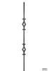 2761 Series M134 Double Diamond Mediterranean Iron Baluster