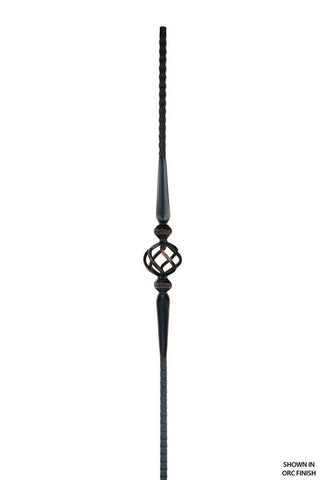 2572 Series M160 Single Basket Gothic Iron Baluster