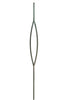 2677 Series M432 Pointed Oval Iron Baluster