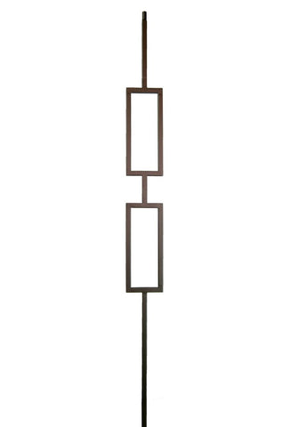2671 Series M438 Double Rectangle Iron Baluster