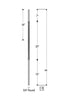2596 Series M652 Fluted Bar Venetian Iron Baluster