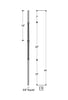2597 Series M653 Beaded Knuckle Venetian Iron Baluster