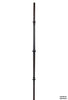 2597 Series M653 Beaded Knuckle Venetian Iron Baluster