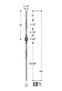 2962 Series M80 Single Basket Ribbon Iron Baluster