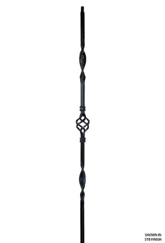 2962 Series M80 Single Basket Ribbon Iron Baluster