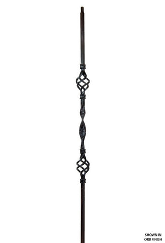 2963 Series M85 Double Basket Ribbon Iron Baluster