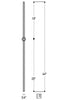 2856 Series MEGA-1KNUC Single Knuckle Mega Iron Baluster