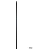 2455 Plain Square Iron Newel