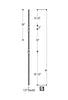 2771 Series R602 Double Urn Victorian Iron Baluster