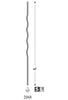 2968 Series Wave Iron Baluster