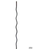 2968 Series Wave Iron Baluster