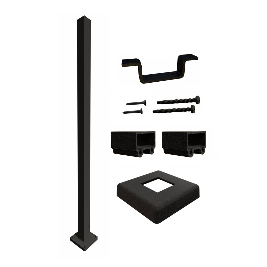 Midwest Stair Parts - 806629 - HD Line Post Kit for EnExo Exterior ...