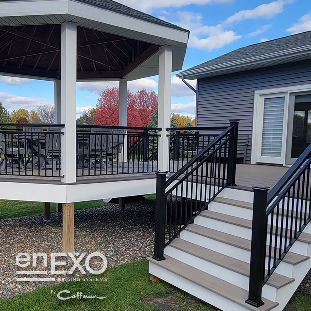 Adjustable Railing Insert Midwest Stair Parts - 8066684 - 6 Foot OMR Rail Insert EnExo Exterior ...
