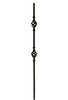 MSP-GR05 Double Basket Iron Baluster - 5/8 in Round