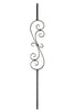 MSP-G56 "S" Scroll Iron Baluster - 5/8 in Square