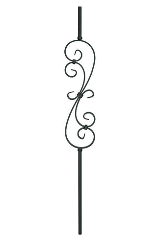 MSP-GR56 "S" Scroll Iron Baluster - 5/8 in Round