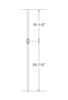 MSP-GR60 Single Knuckle Iron Baluster - 5/8 in Round - dimensions