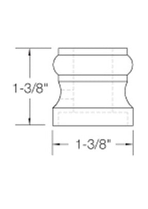 MSP-GR900 Flat Shoe with screws Iron Shoe - 5/8 in Round