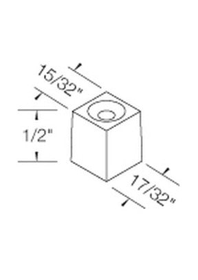 MSP-GSHRTPLUG 5/8" Short Plastic Mounting Plug