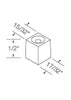 MSP-GSHRTPLUG 5/8" Short Plastic Mounting Plug - dimensions