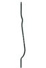 MSP-B02 43" Single Twist Iron Baluster - 1/2 in Square - view 2