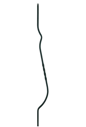 MSP-B02 43" Single Twist Iron Baluster - 1/2 in Square
