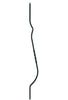 MSP-B02 43" Single Twist Iron Baluster - 1/2 in Square