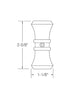MSP-C2 Knuckle with set screws - dimensions