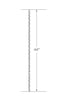 MSP-S20 Solid Iron Baluster - 1/2 in Round - dimensions