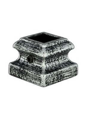 MSP-901 Flat Shoe with screw: Hammered Iron Shoe - 1/2 in Square