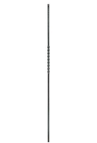 MSP-02 Single Twist Iron Baluster - 1/2 in Square