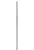 MSP-02 Single Twist Iron Baluster - 1/2 in Square