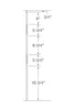 MSP-03 Double Twist Iron Baluster - 1/2 in Square - dimensions