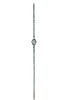 MSP-04 Single Basket Iron Baluster - 1/2 in Square